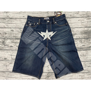 預購全新BAPE Twin STA Knee Length Selvedge Denim Shorts 雙流星短褲陳冠希