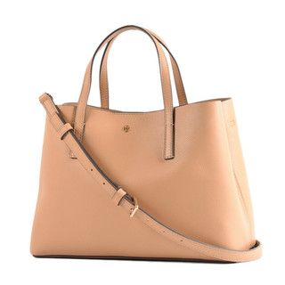 TORY BURCH BLAKE 荔枝紋手提/斜背二用托特包-提拉米蘇棕/小【美國正品現貨】