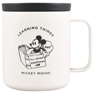 大西賢製販 Disney 迪士尼 保溫保冷單耳不鏽鋼杯 400ml 米奇 閱讀 OS60442