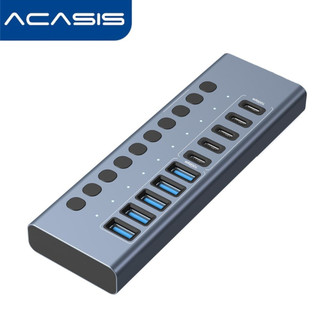 (台灣出貨)ACASIS 阿卡西斯10 port HUB 10Gbps (5A+5C)擴充座