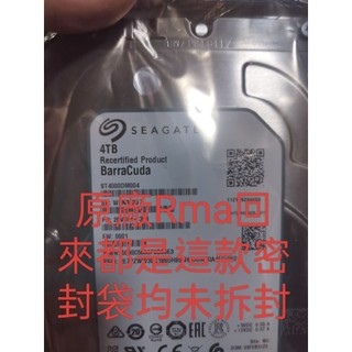 原廠Rma未拆 希捷 4tb硬碟 二手硬碟