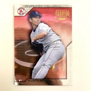 2001 Donruss Signature Series Hideo Nomo 紅襪隊 野茂英雄 球員卡 棒球卡