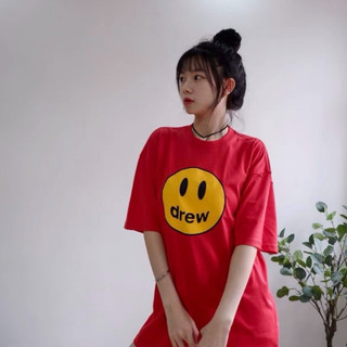Drew House Mascot 笑臉短T 黑色 男女同款 賈斯汀比伯 美式街頭 情侶款 短袖T恤