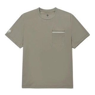 【iNTERWEAVE 誼德威】DESCENTE 迪桑特 AIR-STRETCH POCKET 短T (軍綠)