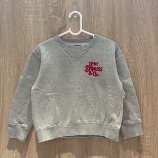 Levi’s 灰色logo衛衣 大學tee 二手童裝 正品 Size100