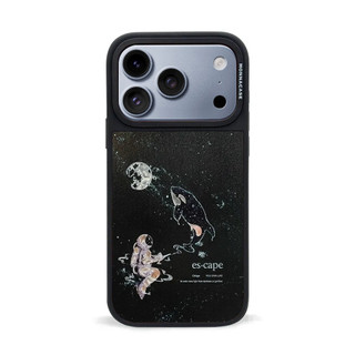【IC鏡面磁吸】寂寞太空 磁吸殼 新日式 宇宙人 鯨魚 軍規防摔殼 i18pro 18promax 17系列 Plus