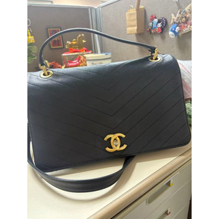 Chanel CC Handle V‑Stitch（V紋）二手香奈兒包