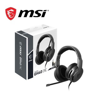 【限量展示品】 MSI 微星 IMMERSE GH40 ENC 有線電競耳機 虛擬7.1 店保7天