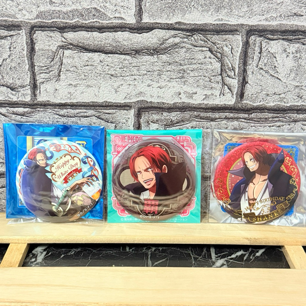 航海王 紅髮 香克斯 輩徽章 生日徽章 日版 海賊王 紅髮傑克 徽章 紅髮海賊團