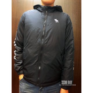 Abercrombie&Fitch long zip-up hoodie jacket 風衣連帽外套 青年版(成人S號)
