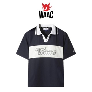 【WAAC】ATHLETIC RIB COLLAR STRETCH PULLOVER VEST 女士 翻領短袖上衣