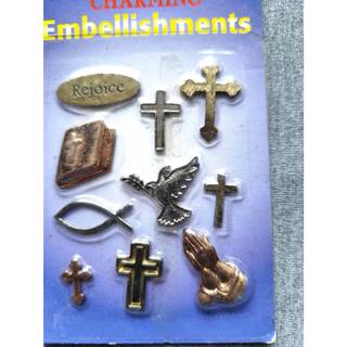 手工卡片 手工書 金屬飾片CHARMING Embellishments Scrapbooking/Crafting-Y