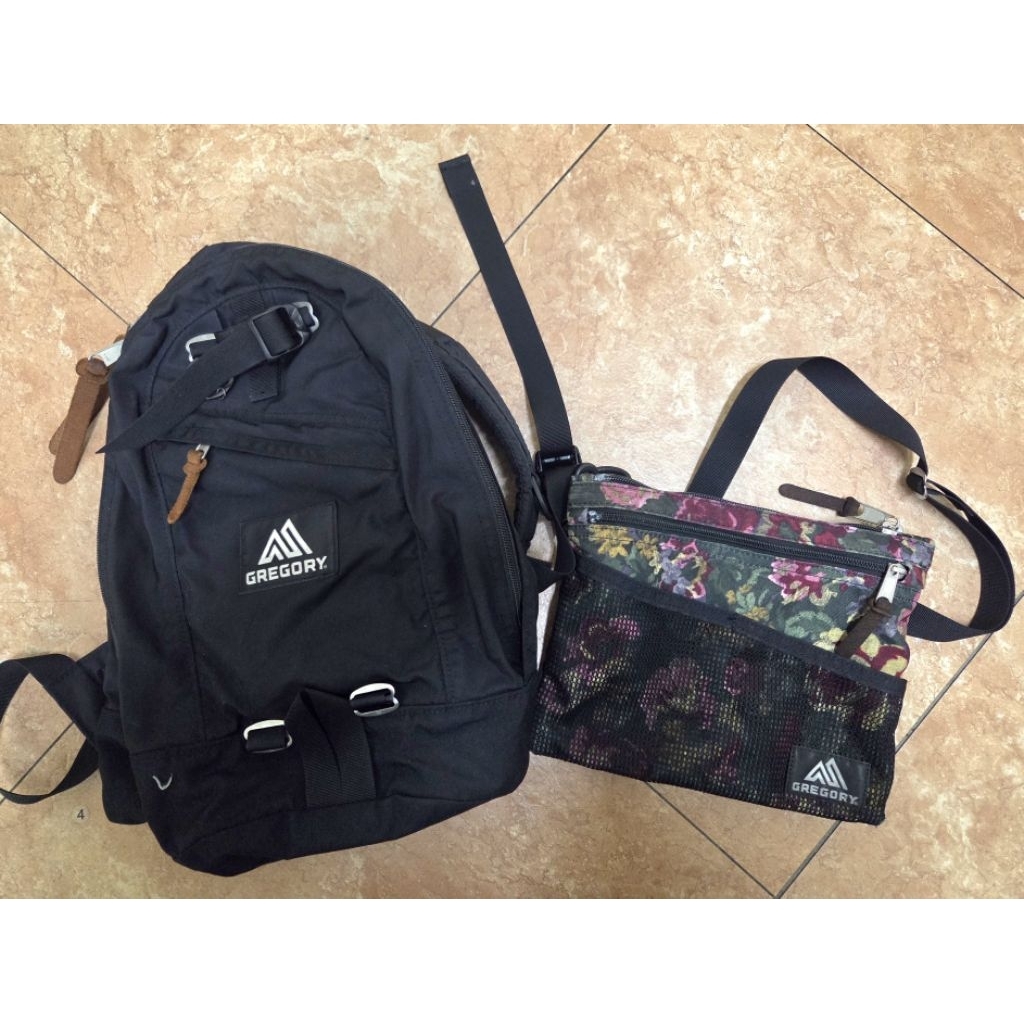 Gregory 16L 經典黑＆ 花園油彩 2L gregory經典款組合 日常穿搭 戶外登山