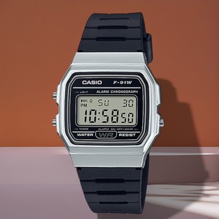 錶流行 CASIO (F-91WM-7A) LED照明 運動 當兵首選電子錶
