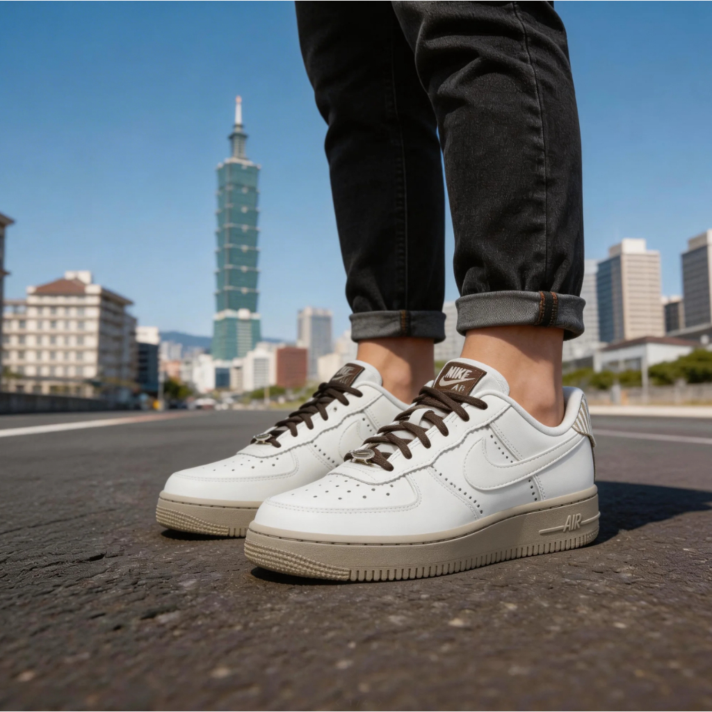 🎯輕氧 Nike Air Force 1 板鞋 休閒鞋 運動鞋 個性潮流 復古英倫 經典百搭 男女同款 白淺棕