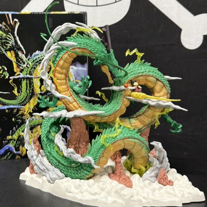 【七龍珠】小號YOYO神龍 不發光 小版 YOYO神龍 綠色神龍 龍珠 小悟空 神龍 環繞神龍 翻模 擺件擺飾 收藏