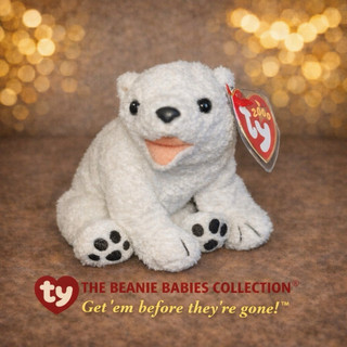 美國TY Beanie Babies北極熊2000千禧年吊牌完整收藏儲存良好