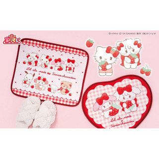 「現貨」三麗鷗 mikko hello kitty 聯名 一番賞 草莓甜點 草莓 甜點四角形 地墊 地毯 全新未拆