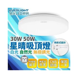 星星點燈⚡【億光星晴LED 吸頂燈】 30W/50W 遙控調光調色 走道燈 客廳燈 玄關燈 原廠授權出貨