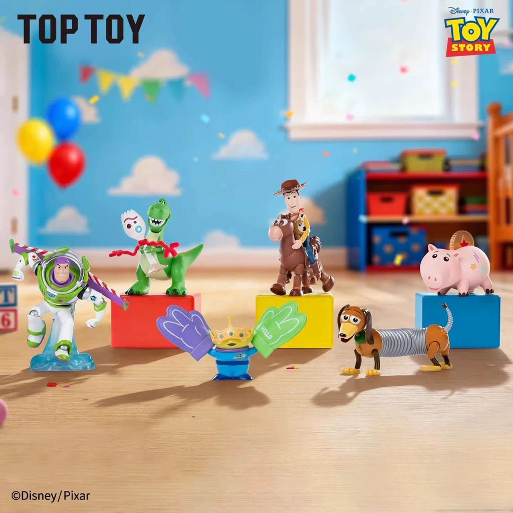 TOPTOY 玩具總動員 玩心時刻系列 盲盒 盲抽 公仔 互動式公仔 三眼怪 巴斯 胡迪 彈簧狗 抱抱龍 火退豬 叉奇