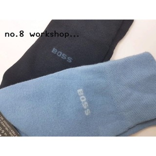 【BOSS配件館】☆【HUGO BOSS LOGO中筒襪/紳士襪】☆【BOSD001B2】二雙組