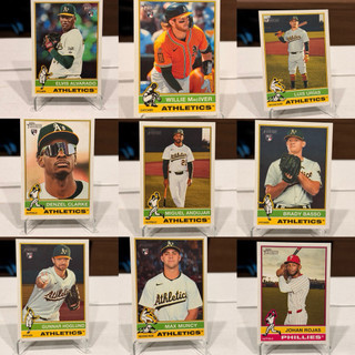 2025 Topps Heritage high Number Baseball-運動家/費城人/教士/紅人