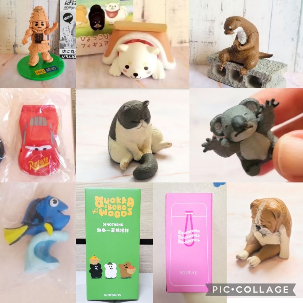 凑免運📍公仔扭蛋轉蛋多莉麥坤羽丸日記者雜誌坐姿水獺暖桌白柴犬睡覺無尾熊貓咪英鬥狗拉不拉多寶寶粉紅櫻花寵物項圈搖搖杯保溫瓶