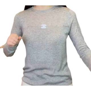 【肌容雪】GC奢世美物／Chanel／香奈兒／Uniform系列灰色長袖針織上衣／9.9新／肩36胸48長58／S155