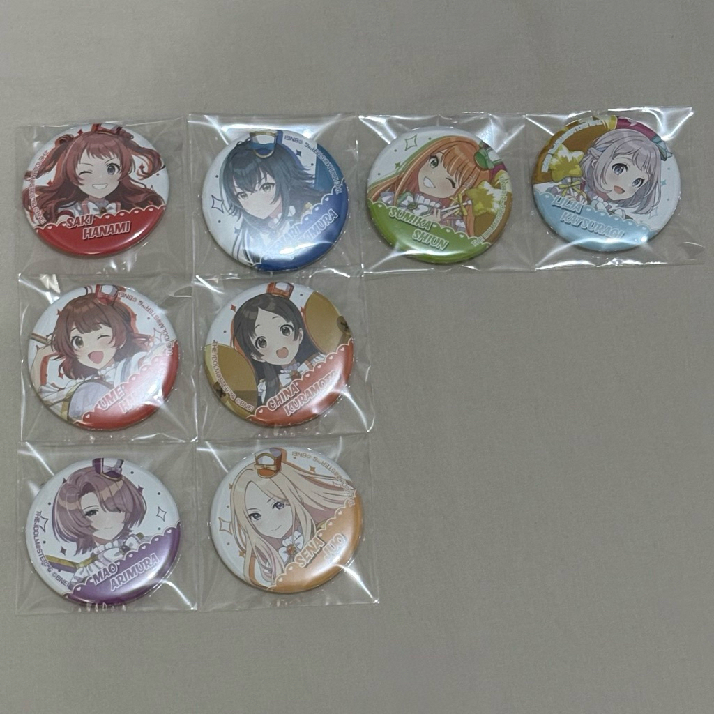 學園偶像大師 学マス 遊行ver. 徽章（花海咲季/月村手毬/紫雲清夏/葛城莉莉亞/佑芽/倉本千奈/有村麻央/十王星南）