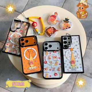 滿屏星星小人 透明 卡通 磁吸 鏡頭框支架 三星Samsung S26 Ultra保護殼 S25 Plus 24 手機殼
