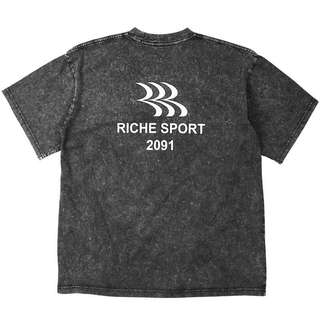 BORNRICH BR0058 SPORT OVERSIZED TEE 2091 洗舊運動 短T (石墨黑色) 化學原宿
