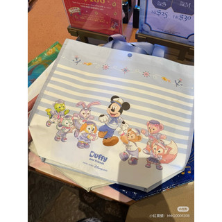 現貨-香港🇭🇰代購迪士尼Disney最新春日啟航 海軍藍 米奇達菲好友 購物袋 手提袋