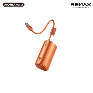 【37Wh｜可登機】REMAX 迷你行動電源 10000mAh 自帶C線 充電掛繩 22.5W快充 LED數顯 掌心大小