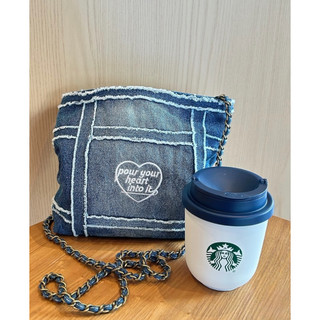 ❮中國限定❯星巴克STARBUCKS丹寧系列不鏽鋼隨行杯牛仔包套裝