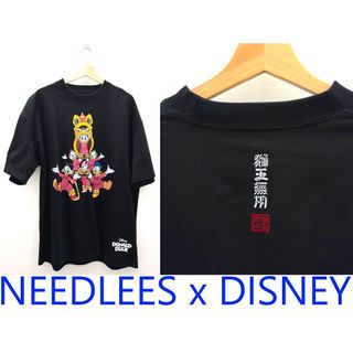 BLACK全新NEEDLESS x DISNEY獅王無用唐老鴨家族FAMILY舞獅短T