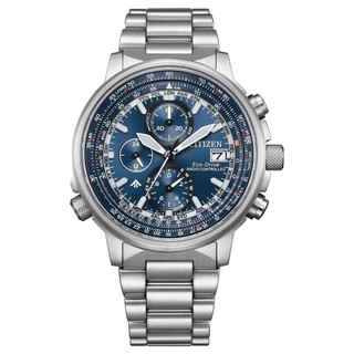 CITIZEN星辰錶 PROMASTER 電波光動能 藍面 不鏽鋼男錶 41mm AT8300-58L 台灣公司貨