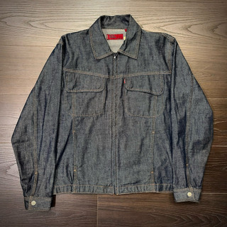 《595_Vintage》Levi’s｜Red Tab Zip Denim Work Jacket｜L