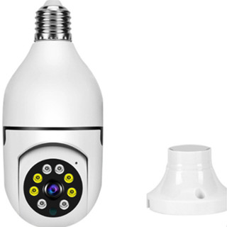 V380 室內WIFI無線監視器 E27燈泡型監視器 手機遠端檢視 語音對講 免佈線
