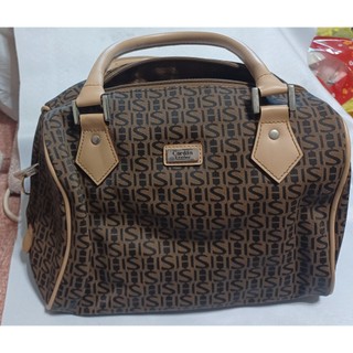 ╭✿㊣ 二手 Cordan leather 皮革緹花手提包 肩背包【13x26x20】拉鍊處有缺,不介意者再下標....