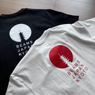 〖AXEL〗BEAM JAPAN KYOTO PRINT TEE 日產京都限定 富士山印花短T 小紅繩寬鬆純棉短袖T恤