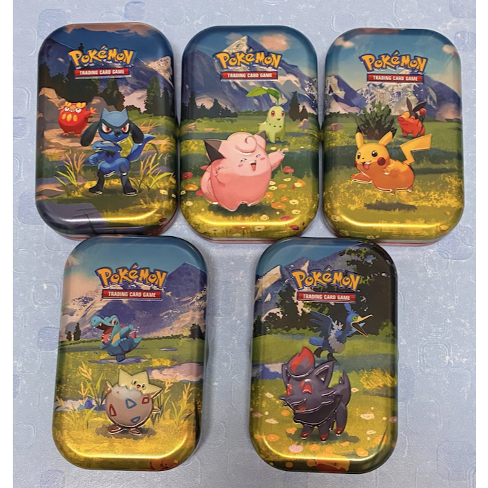 松梅桌遊舖 ME2.5 Mini Tin Empty 空盒 小鐵盒 指示物收納盒 利歐路 皮卡丘 皮皮 寶可夢