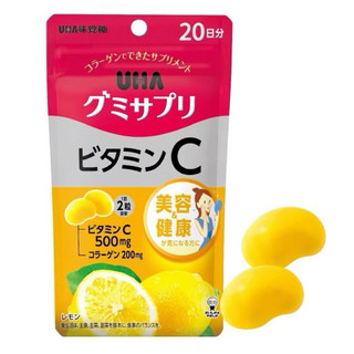 日本 UHA味覺糖 維他命C 檸檬味 20日 40粒