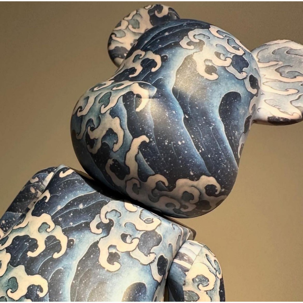 【Medicom Toy】BE@RBRICK 葛飾北齋 庫柏力克熊 400% 上町祭屋台天井絵「男浪」