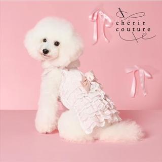 【PET PARADISE】玫瑰緞面寵物背心裙 (DSS/DS/S)｜cherircouture 2026全新春裝系列
