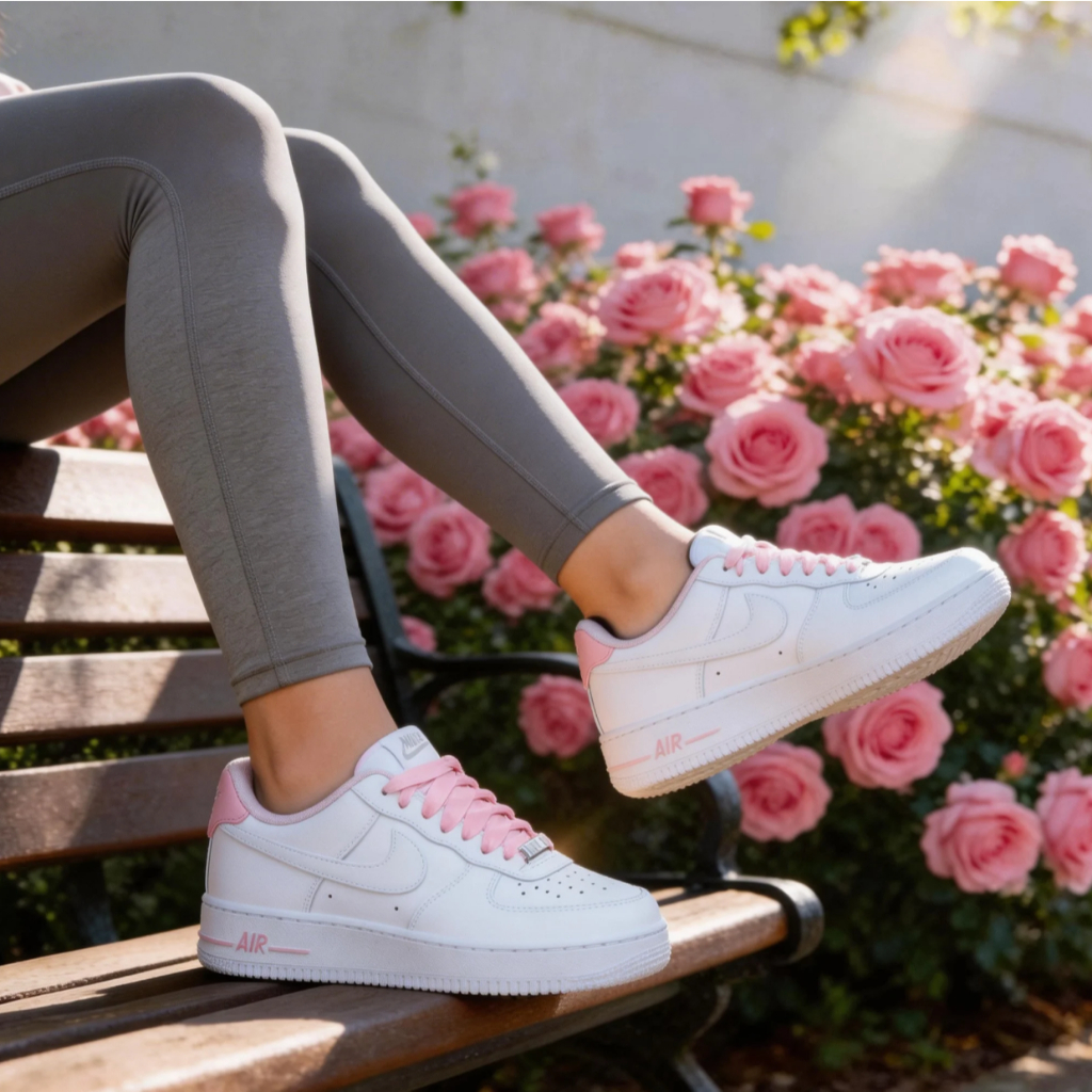 🇯🇵 Nike Air Force1 '07  Vintage 韓系 絲絨鞋帶 公主風 時尚百搭  板鞋 小白鞋 女鞋