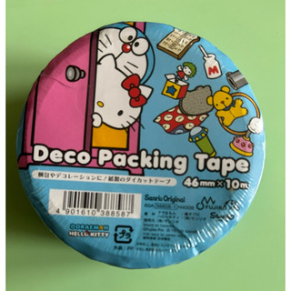 Sanrio Hello Kitty與Doraemon小叮噹聯名大卷裝飾紙膠帶