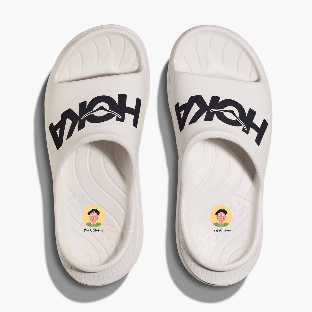HOKA Ora Athletic Slide 肌力恢復舒壓鞋 柔軟輕便 人體工學 足弓支撐 中性款 白色厚底 一字拖鞋