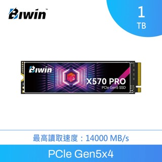 Biwin 佰維 X570 PRO 【1TB】 M.2 PCIe Gen5 SSD固態硬碟