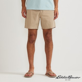 【Eddie Bauer】男性 柔軟斜紋短褲-卡其 11607192