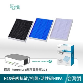 怡悅 HEPA濾心 適用 GC2 Future Lab 未來實驗室 光能車用空氣清淨機 抗菌 抗病毒 活性碳 濾網
